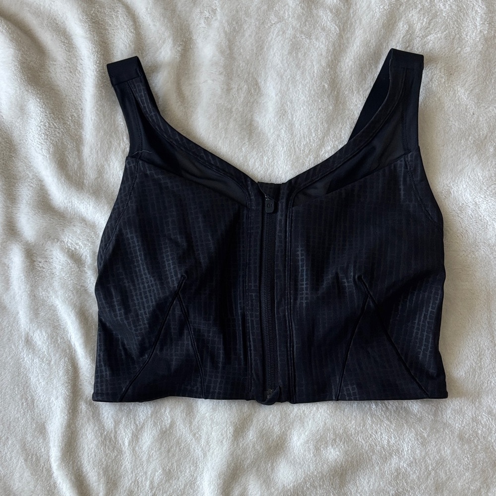 Lululemon Lab Zip Front Bra - Size 8, Black